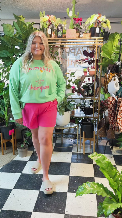 Breakfast For Champions On Seafoam Sweatshirt