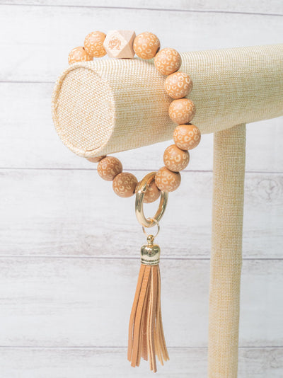 Out to Play Keychain, Brown