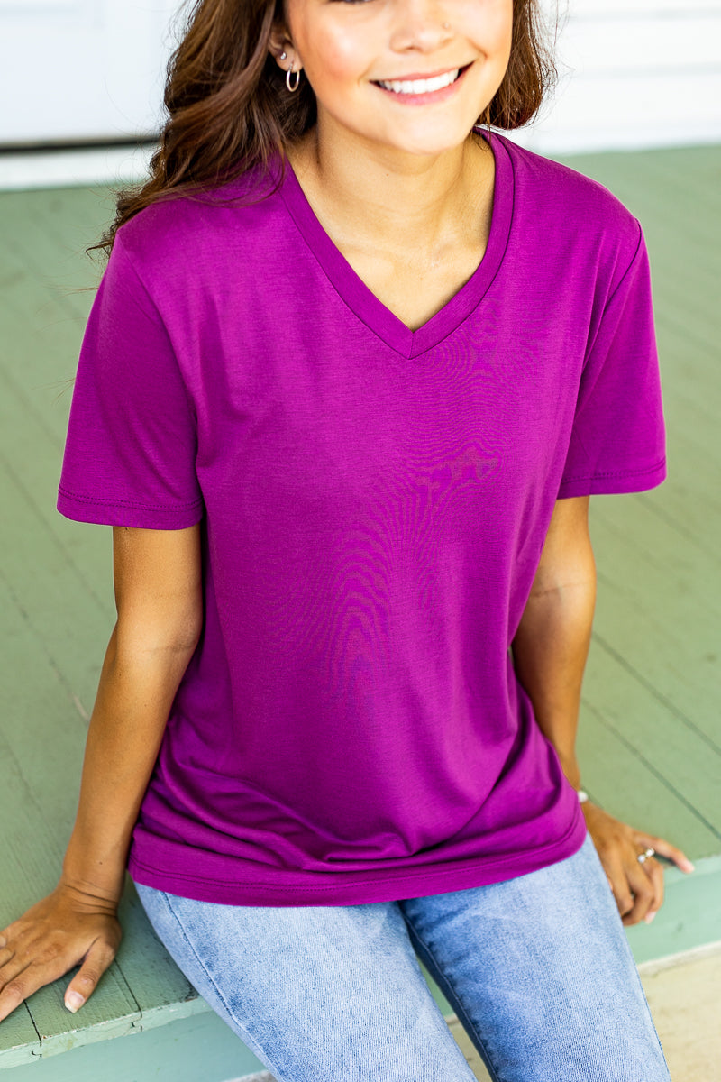 Orchid V-Neck Tee