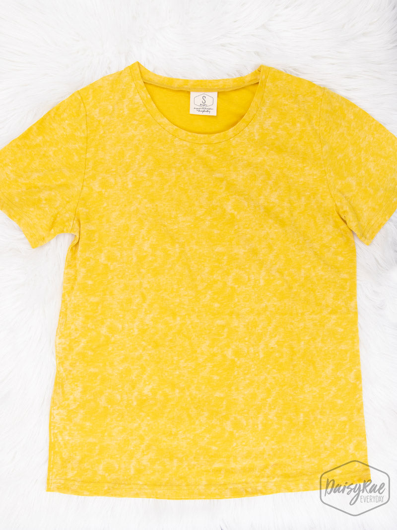 Stayin' for Sunshine - Tie Dye Yellow Tee