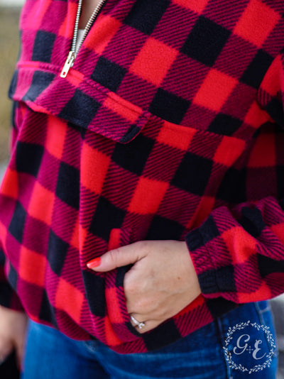 Checker Me Out Pullover With Pockets