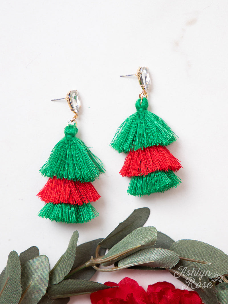 Rock the Christmas Look with Tassel Earrings, Christmas Mix