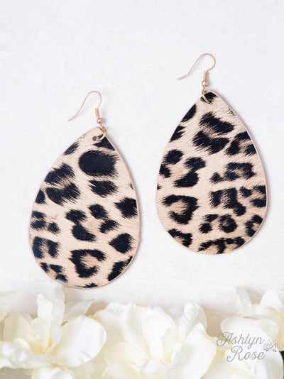 Made by Nature, Designed For you Leopard Earrings, Light Leopard