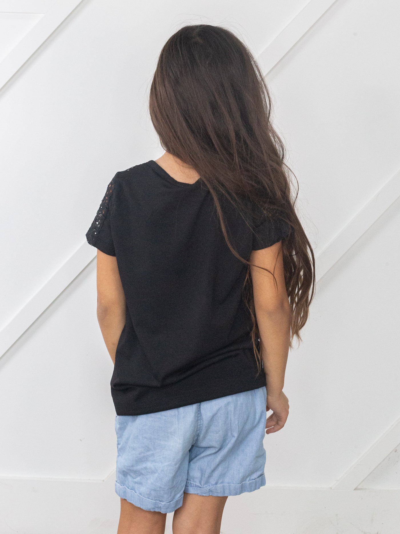 Girls Top in Black