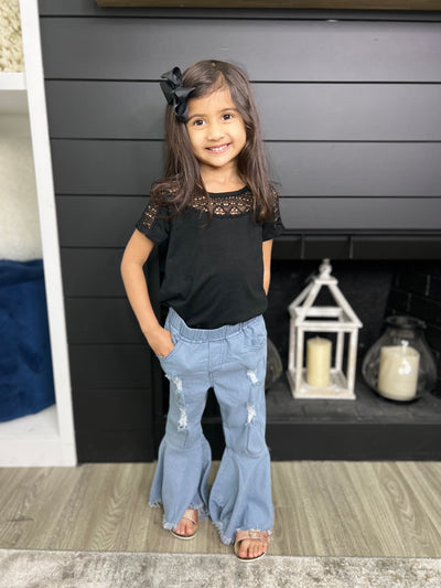 Girls Top in Black