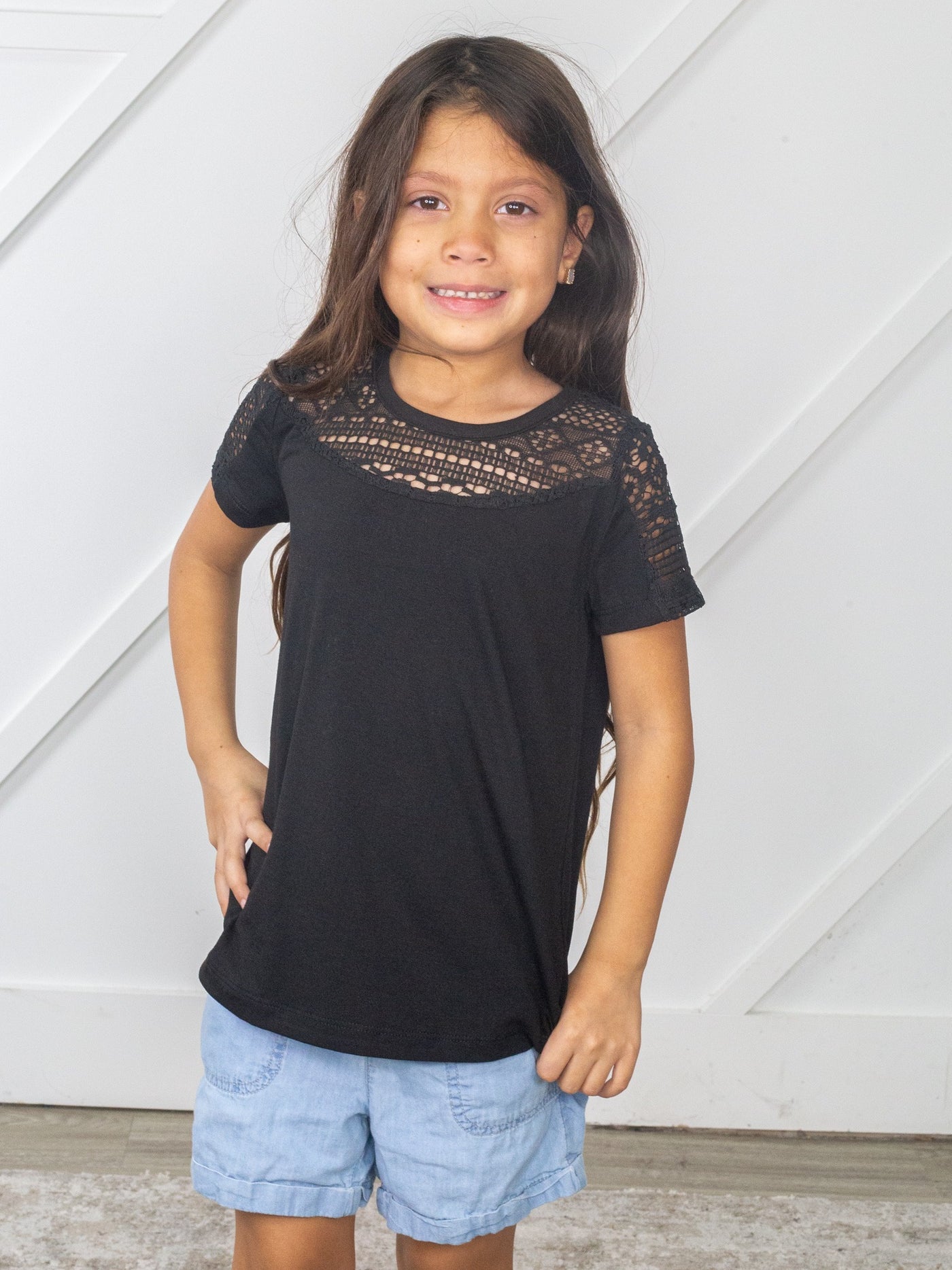 Girls Top in Black