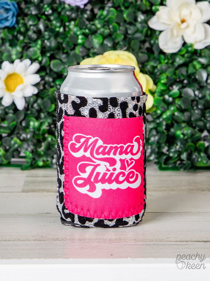 Mama Juice Sequin Can Cooler