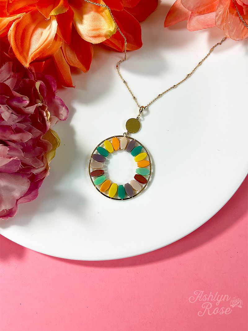 Never Ending Beaded Necklace in Multi-Color