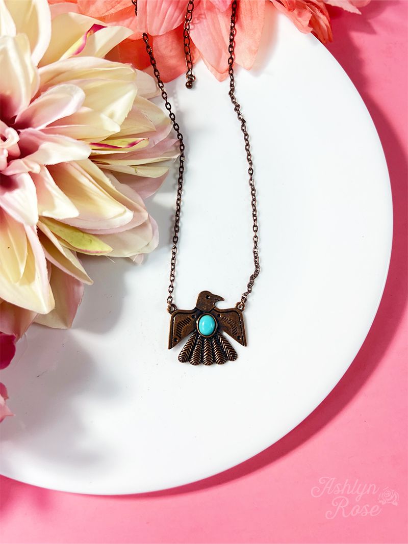 Born To Fly Necklace, Copper