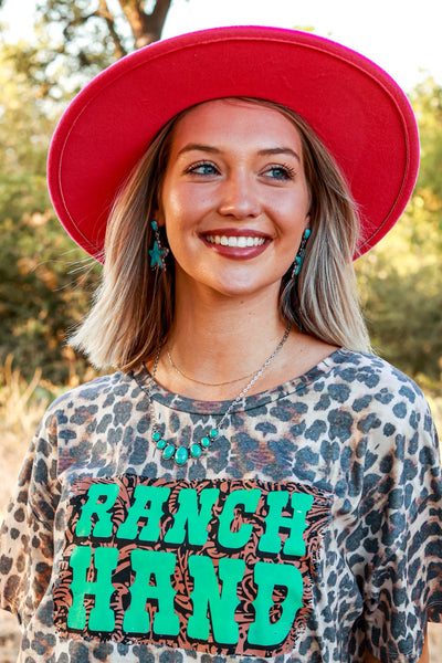 Rural roots silver necklace, turquoise