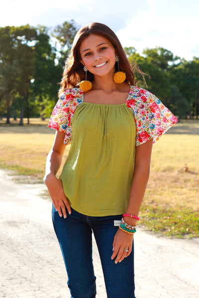 Blooms and Bliss Floral Top
