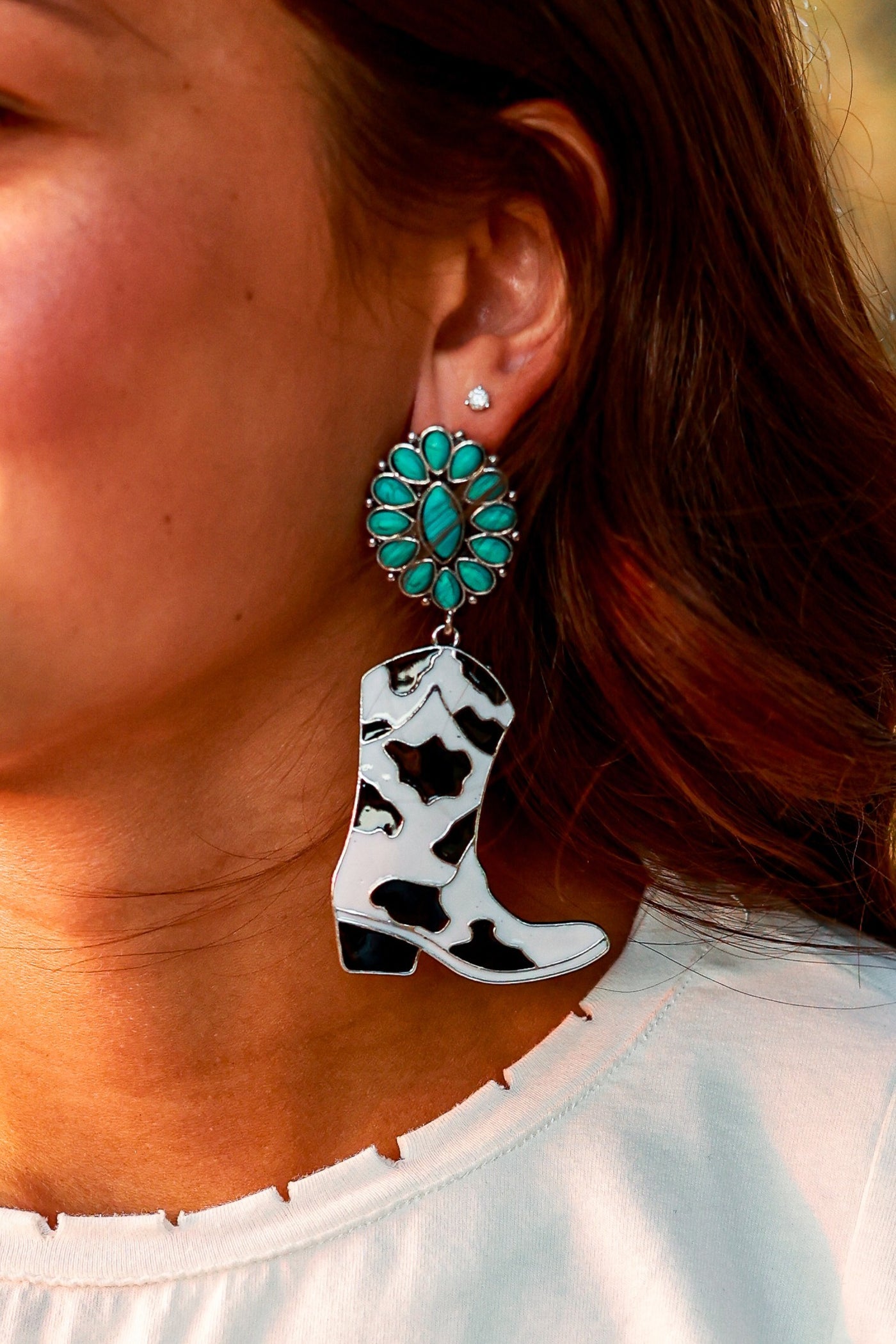 What Would Dolly Do Boot Earring