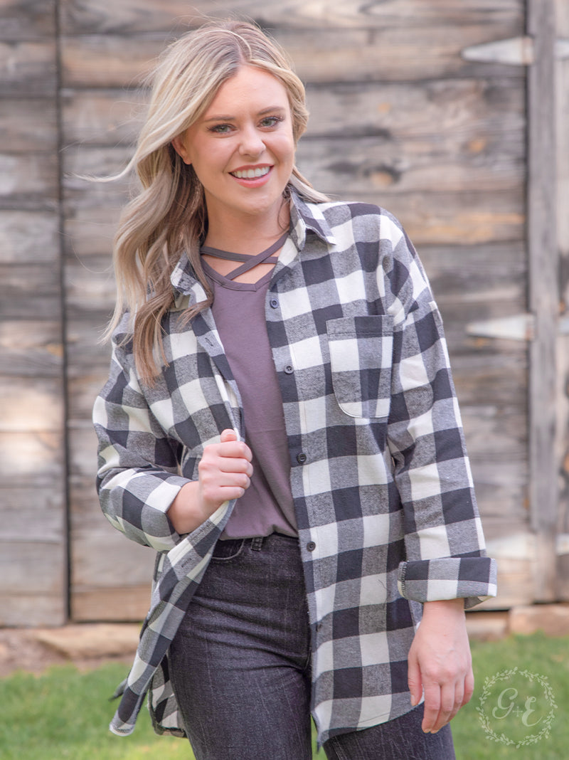 The Standard Plaid Flannel, Black and White