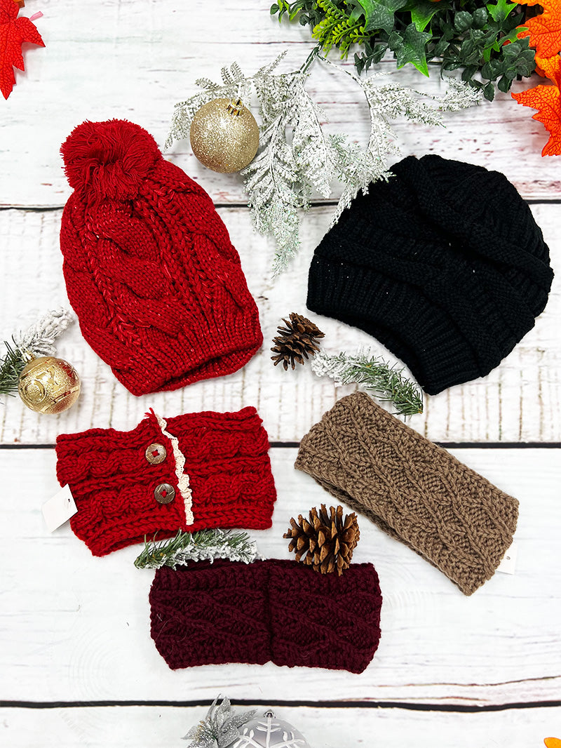 Fall & Winter Headwear Bundle Pack 5pcs