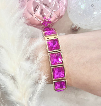 Date Night Pink Stone Bracelet
