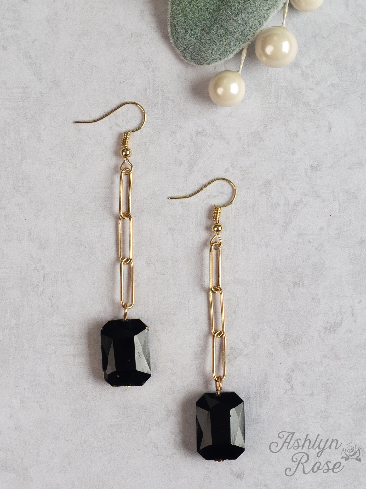 It's the You For Me Dangly Earrings, Black